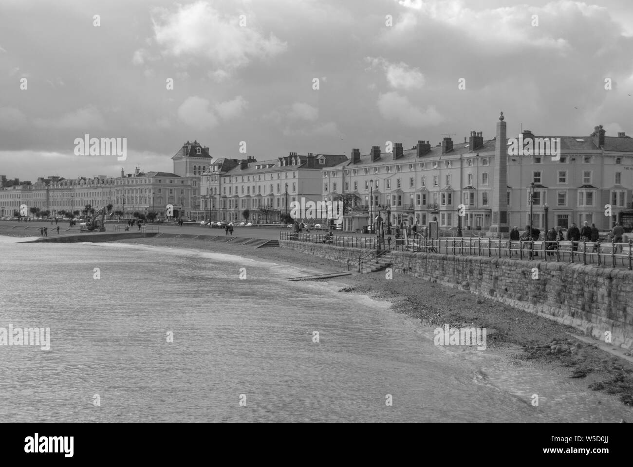 Front de mer de Llandudno Banque D'Images