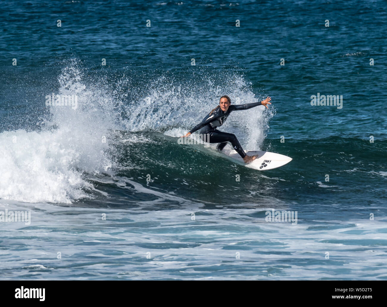 Conseil court Surf, Playa de las Americas Banque D'Images