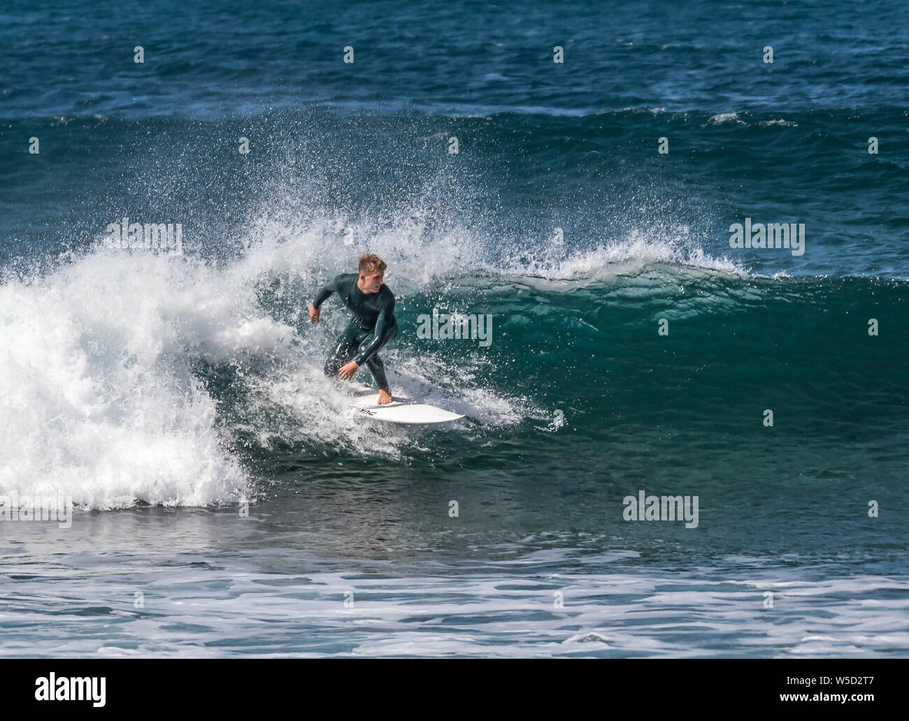 Conseil court Surf, Playa de las Americas Banque D'Images