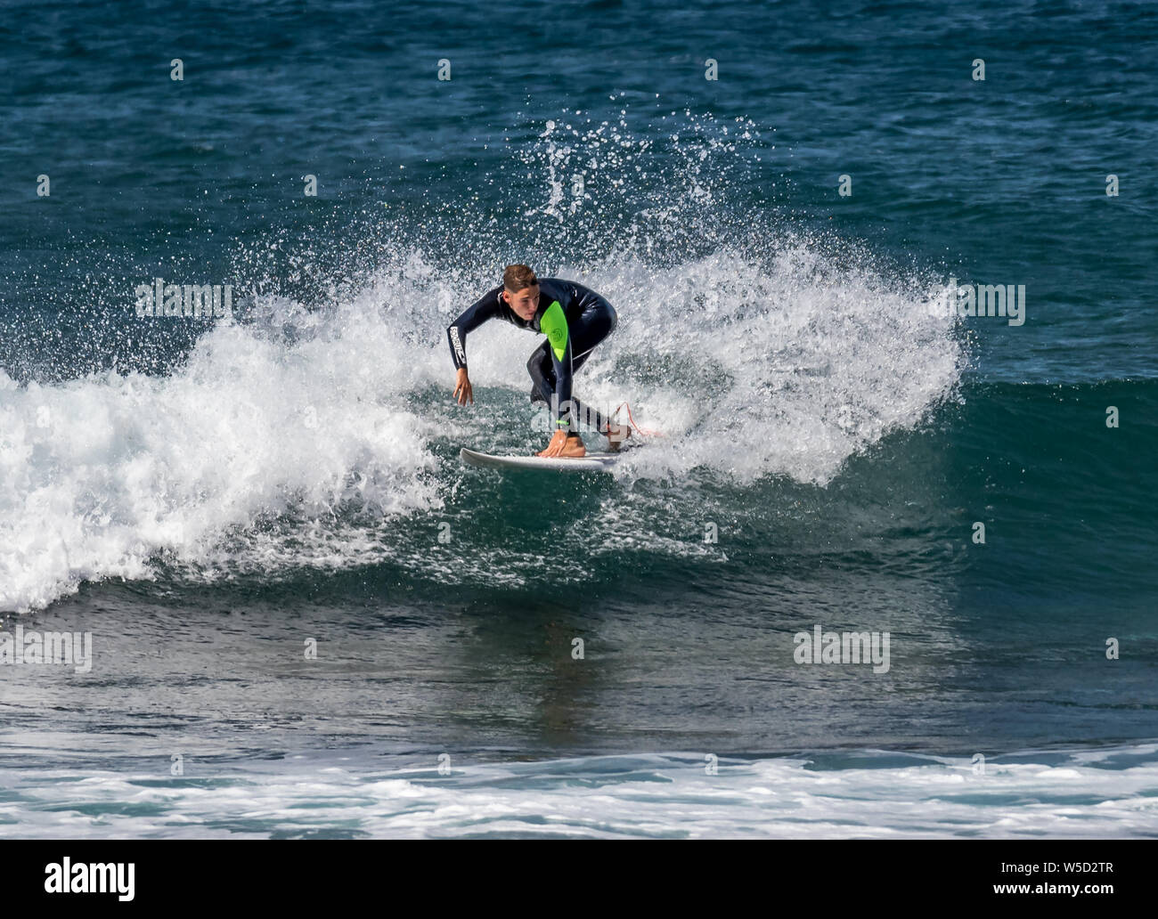 Conseil court Surf, Playa de las Americas Banque D'Images