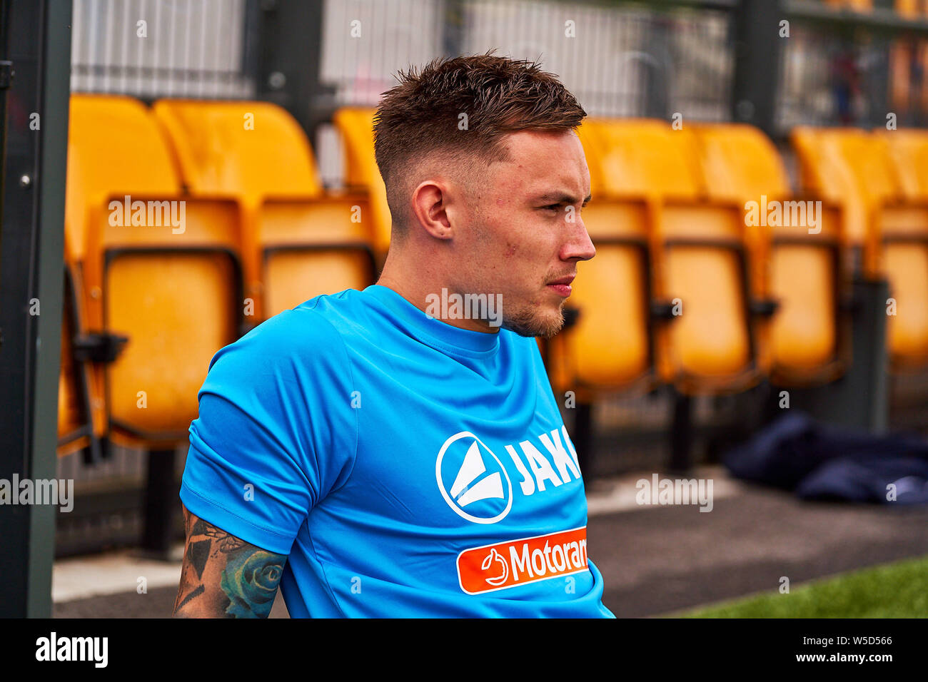 Slough Town FC vs Hartley Wintney à Arbour Park, Slough, Berkshire, Angleterre le samedi 27 juillet 2019. Photo : Le juge Philip Benton Banque D'Images