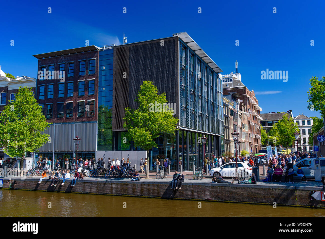 Maison d'Anne Frank à Amsterdam, Pays-Bas Banque D'Images