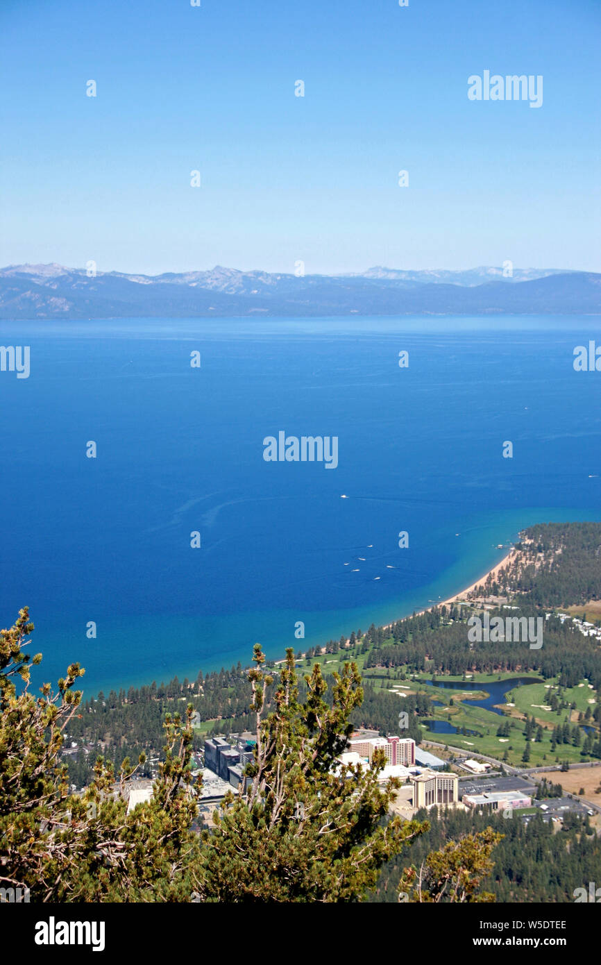 Lake Tahoe Californie Sierra Nevada Heavenly Banque D'Images