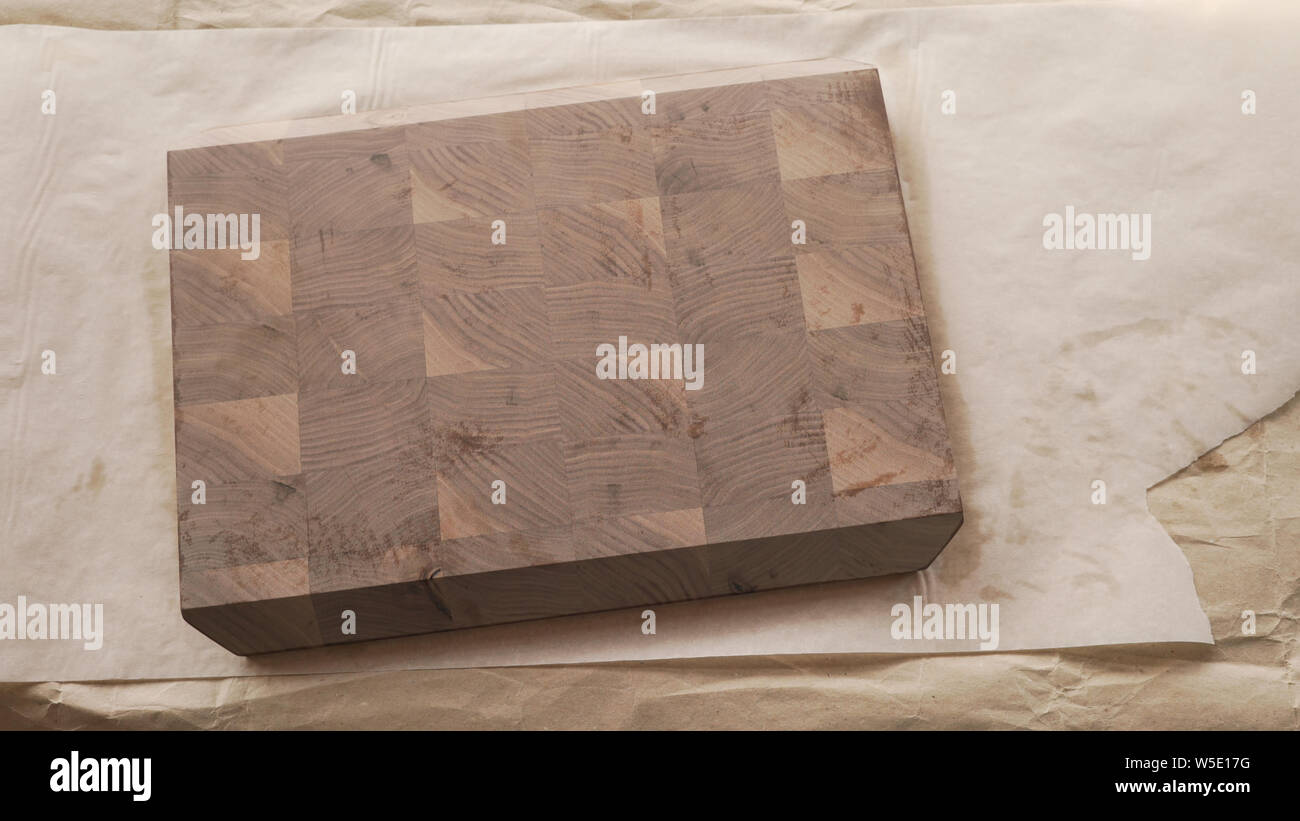 Bois de noyer au-dessus de conseil Banque D'Images