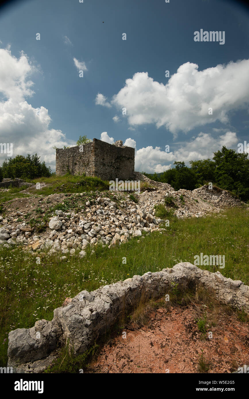 Vieille ville de Stari Grad Žumberak Banque D'Images