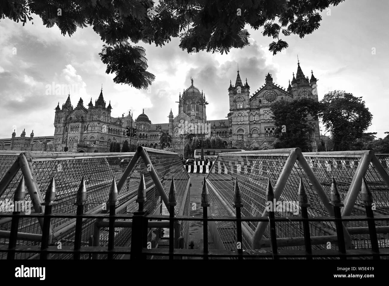 L'image de la Gare Chhatrapati Shivaji, à Mumbai, Inde Banque D'Images