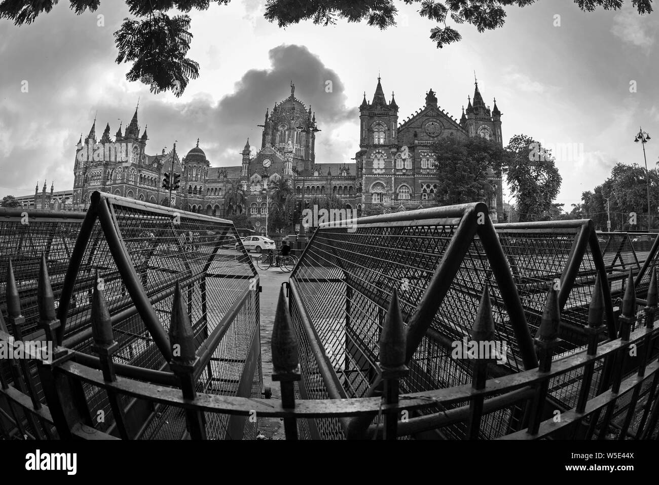 L'image de la Gare Chhatrapati Shivaji, à Mumbai, Inde Banque D'Images