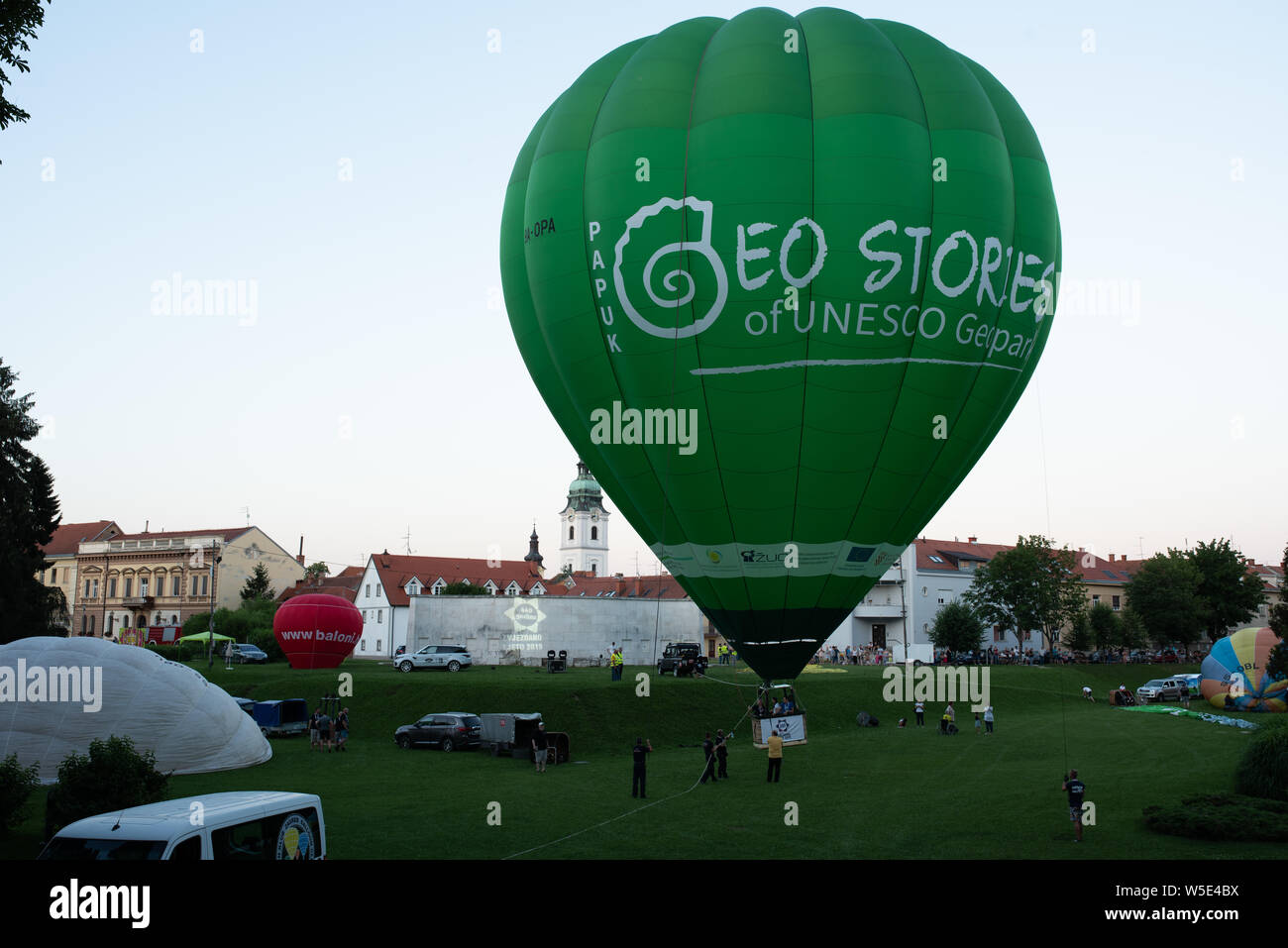 Hot Air Balloon Festival pour l'anniversaire de la ville de Karlovac Banque D'Images