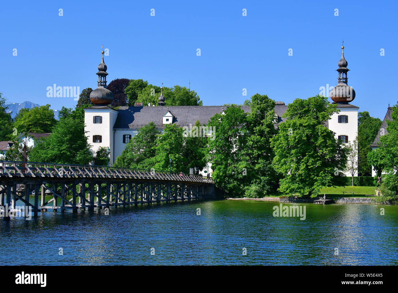 Schloss Ort, château, terres Landschloss Ort, Gmunden, Autriche, Europe Banque D'Images