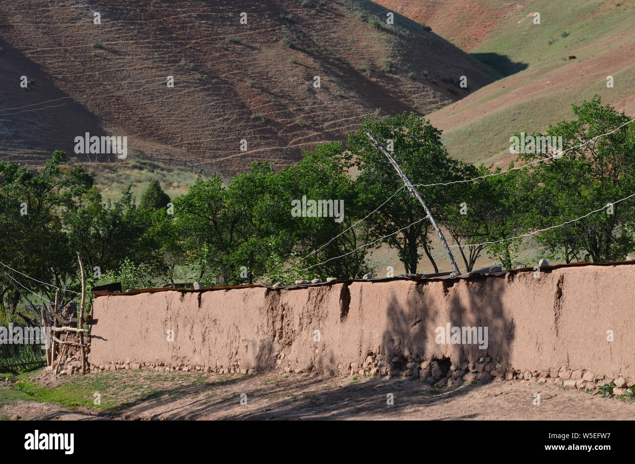 Un village de la montagne, le sud-ouest de l'Ouzbékistan Hissar Banque D'Images