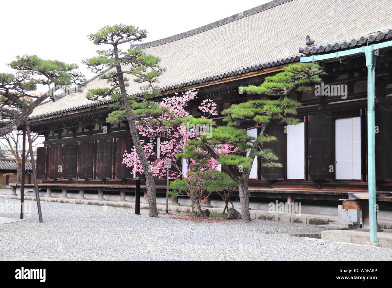 Hall principal de Sanjusangendo (Rengeo-en) temple bouddhiste à Kyoto, Japon Banque D'Images