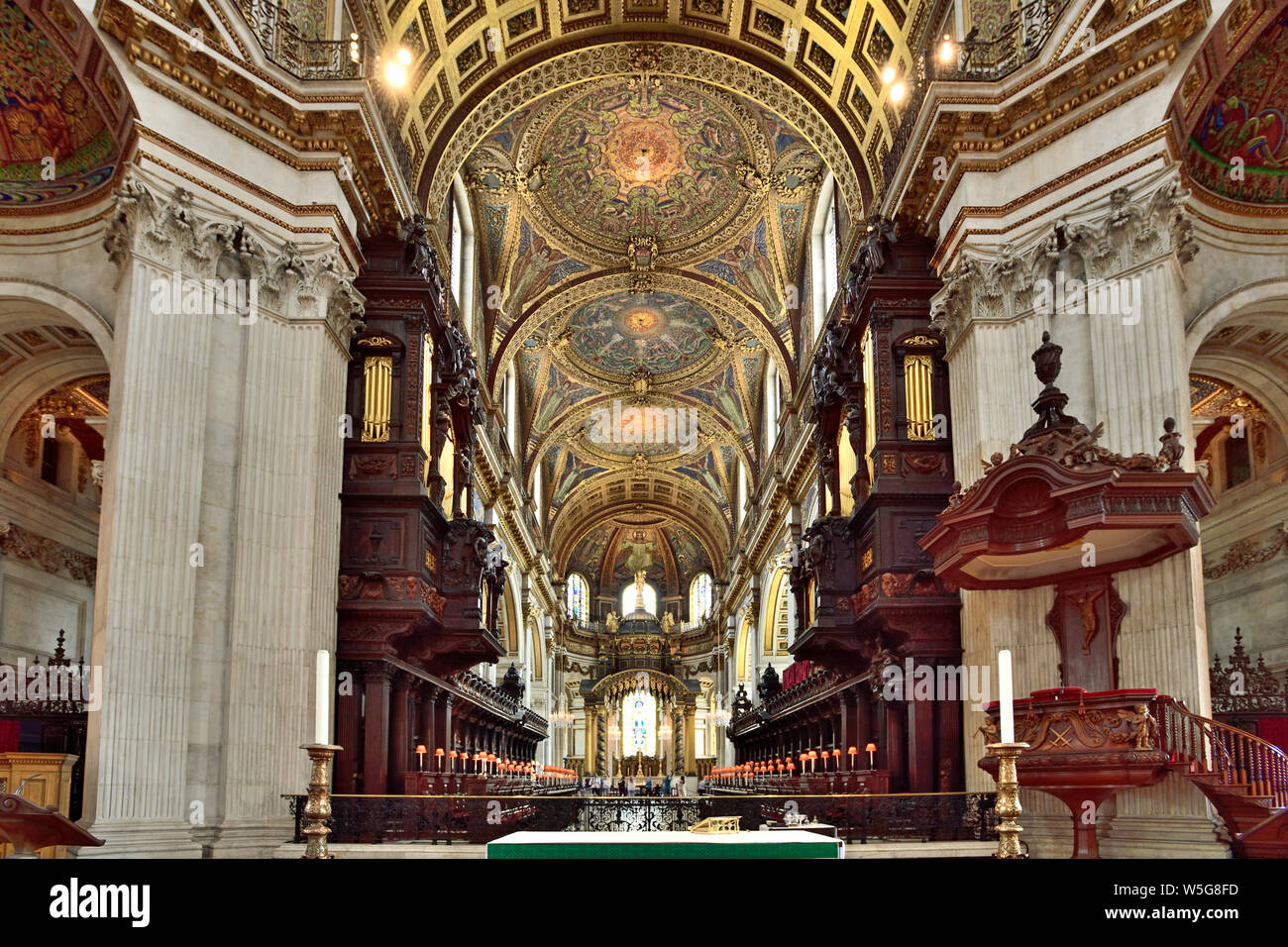 Tourné en la Cathédrale St Paul à l'été 2019 Banque D'Images