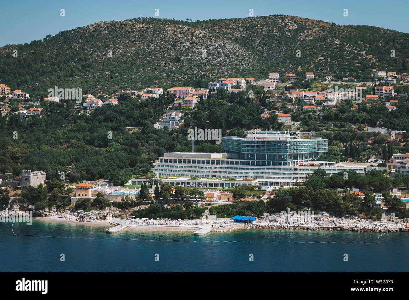 Vues aériennes de Dubrovnik, Croatie. Banque D'Images