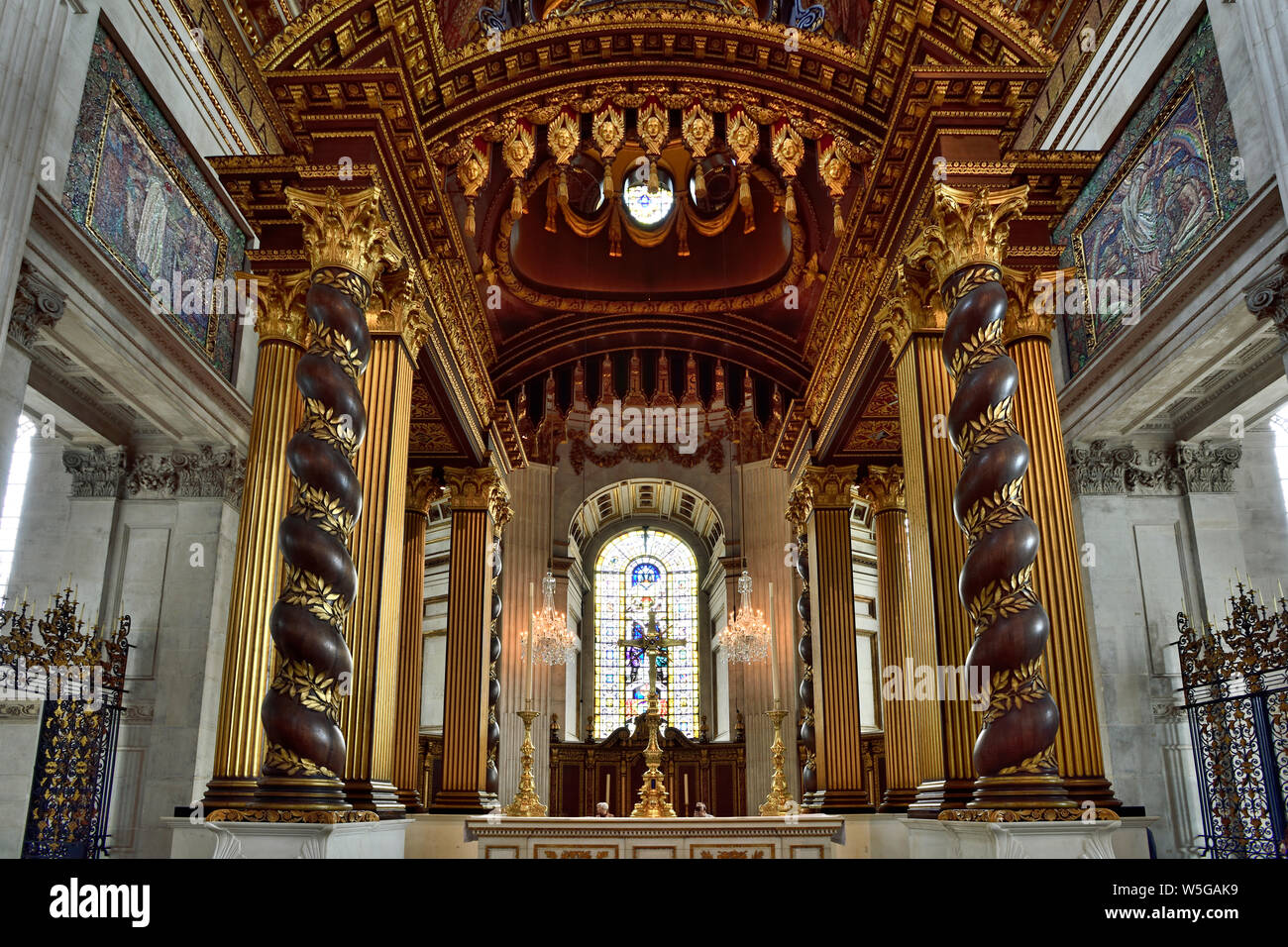 Tourné en la Cathédrale St Paul à l'été 2019 Banque D'Images