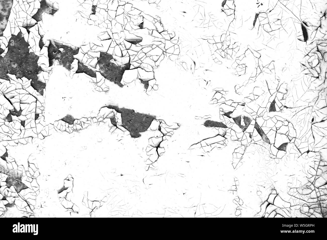 La vieille peinture de texture. Noir et blanc à contraste grunge arrière-plan modèle de l'oeuvre d'incrustation. Banque D'Images