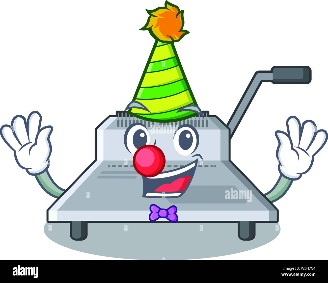 Machine à relier un clown dans l'illustration vectorielle Illustration de Vecteur