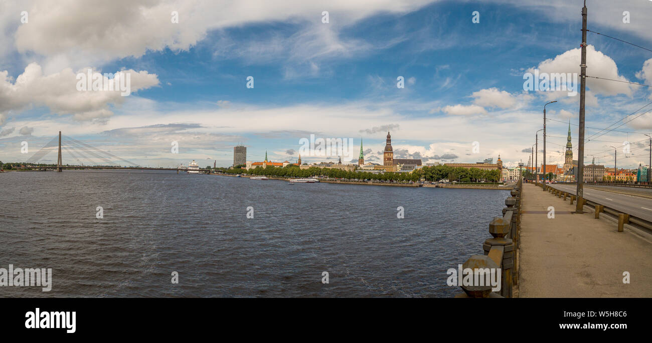 Riga, Lettonie, Pays Baltes, de l'Union européenne. Banque D'Images