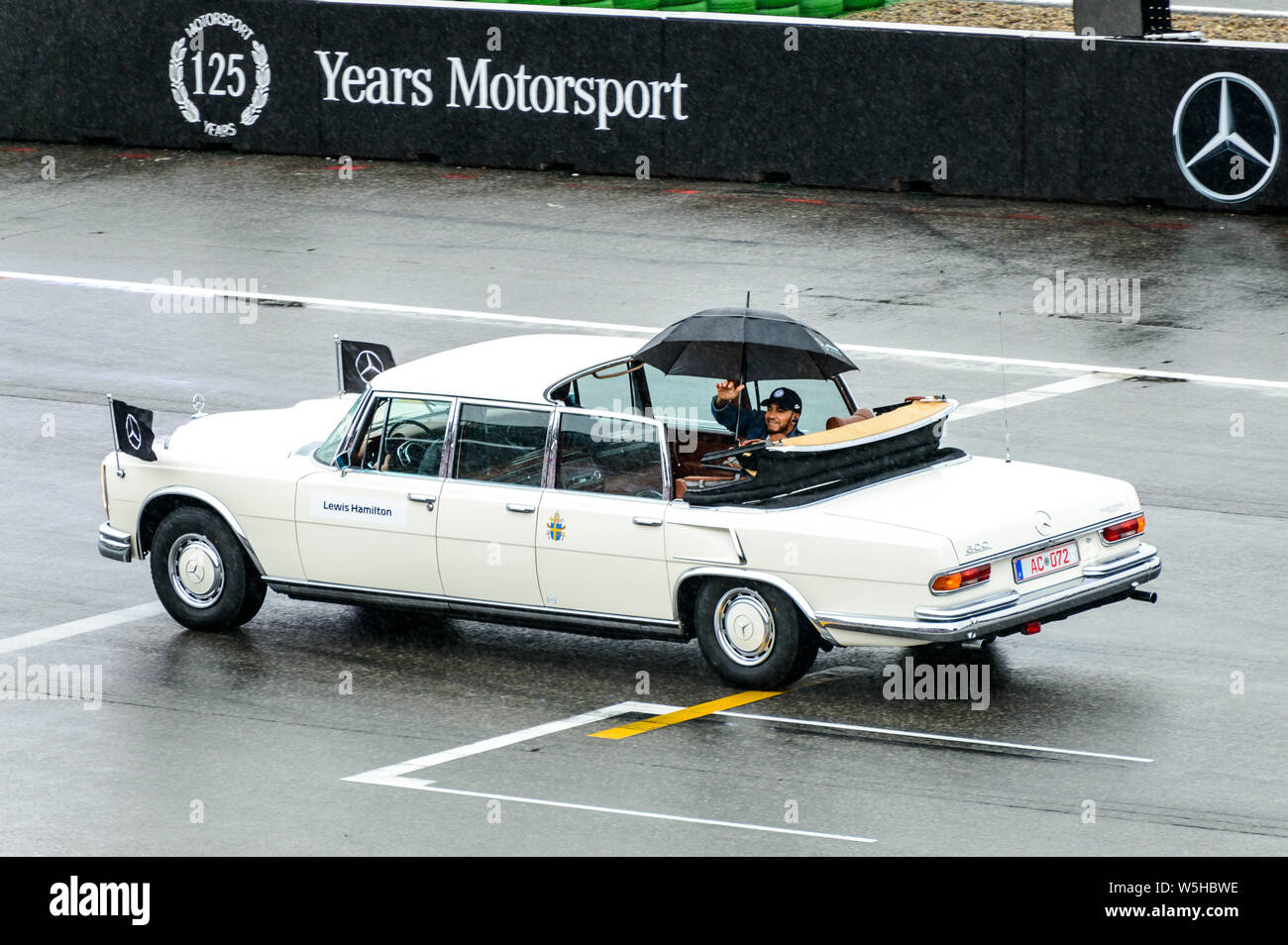 Grand Prix d'Allemagne de Formule 1 à Hockenheim GP 28 juillet 2019 Pilote : Parade, Mercedes, Lewis Hamilton Banque D'Images