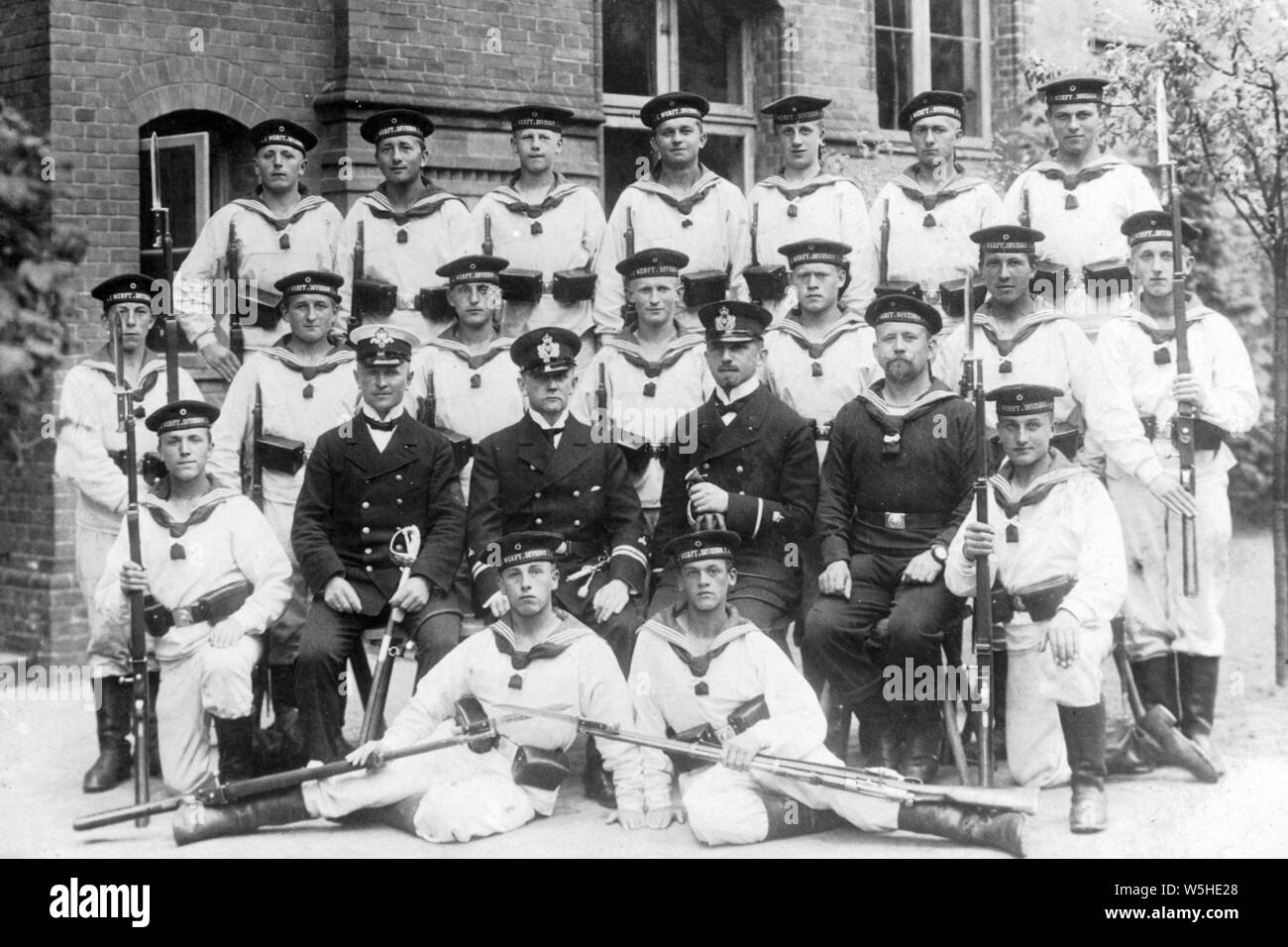 Chantier naval de la Kriegsmarine ww1 Division 1 Banque D'Images