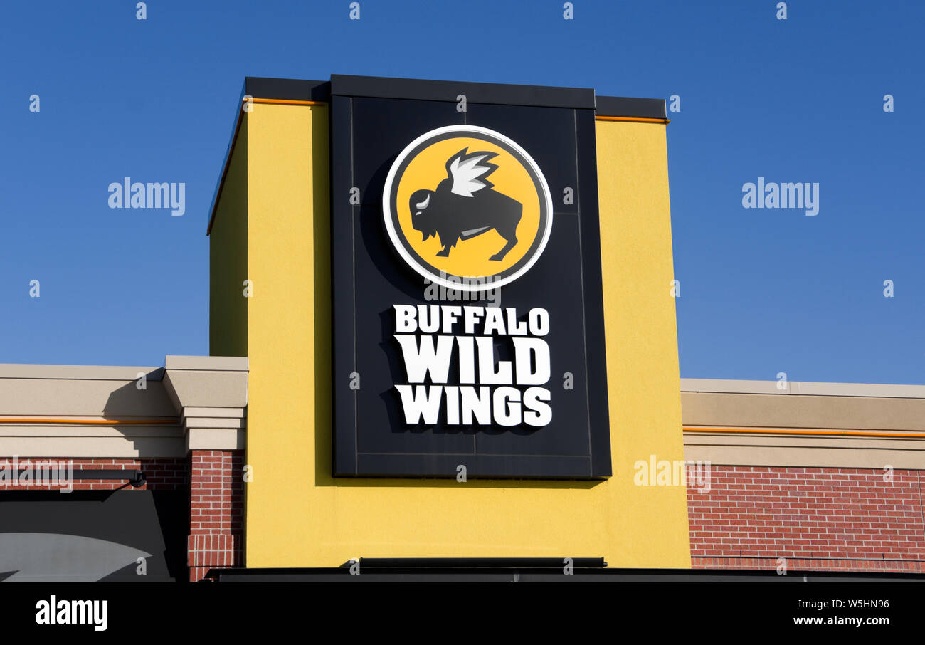 Buffalo Wild Wings Restaurant logo sign Banque D'Images