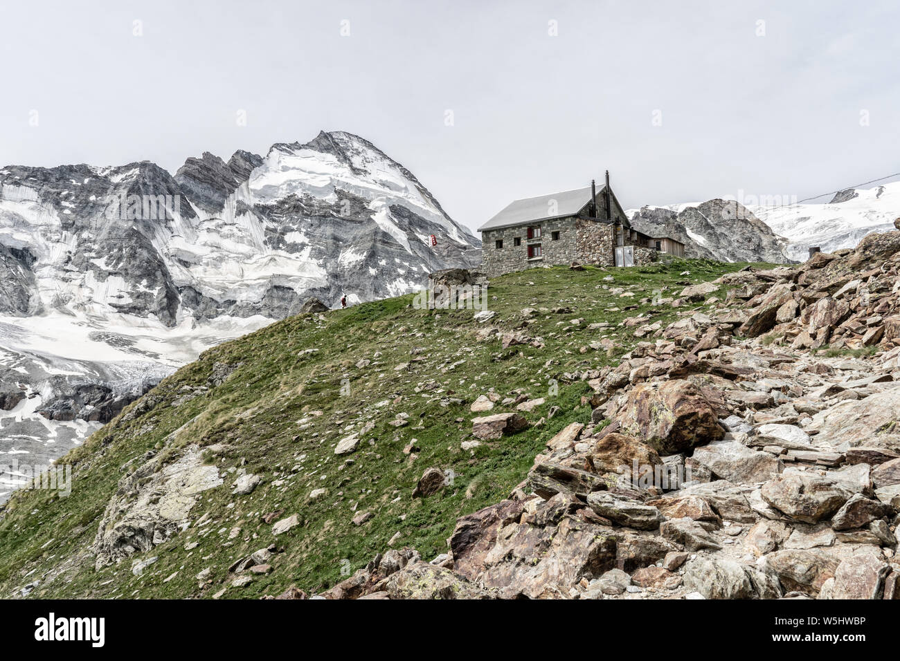 Schöenbiel Hôtel de montagne dans les alpes suisses au-dessus de Zzermat Banque D'Images