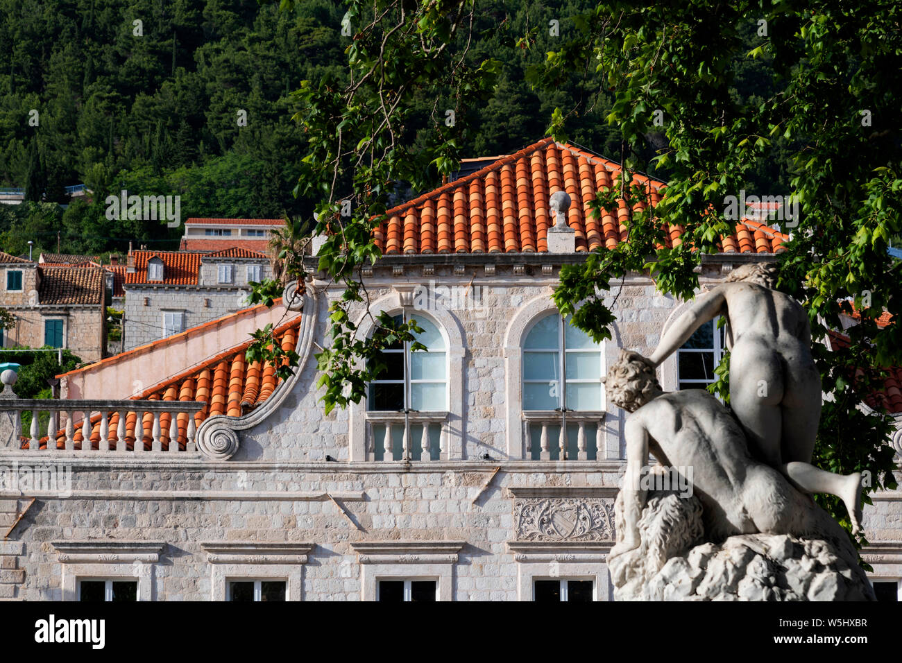La Porte Pile, la vieille ville de Dubrovnik Croatie Banque D'Images