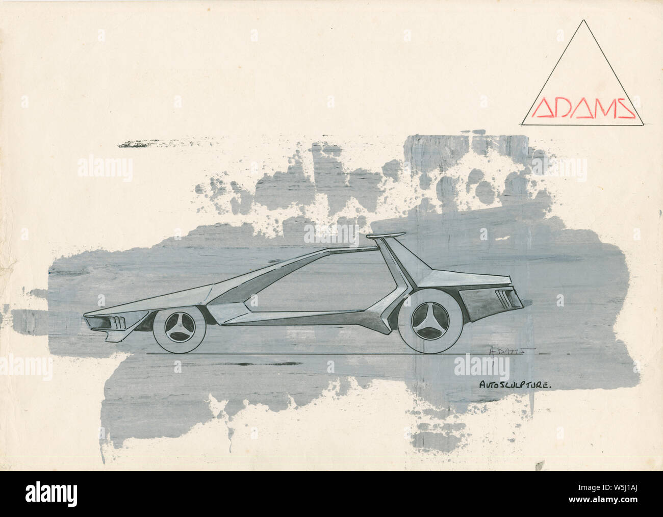 Dennis Adams Autosculpture Fantasy Car Design Banque D'Images