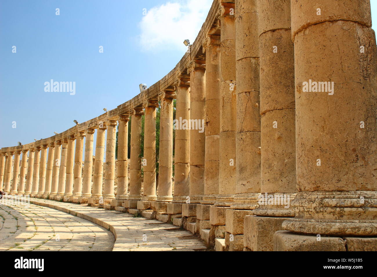 Jerash, Amman, Jordanie, Jordanie Jerash Jordanie,Ancienne ville romaine emplacement touristique Banque D'Images