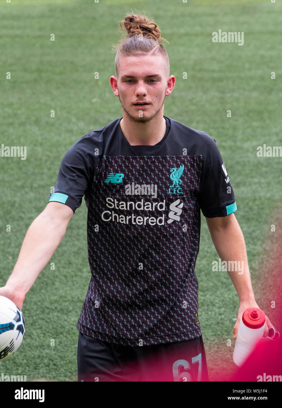 Edinburgh, Royaume-Uni. 28 juillet, 2019. BT Stade de Murrayfield, Edinburgh, Scotland, UK Dimanche 28 Juillet 2019 Image montre Liverpool Football Club new signature 16 ans winger Harvey Elliott qui a signé de Fulham. Il a joué à la fin du match contre Napoli. Credit : phil wilkinson/Alamy Live News Banque D'Images