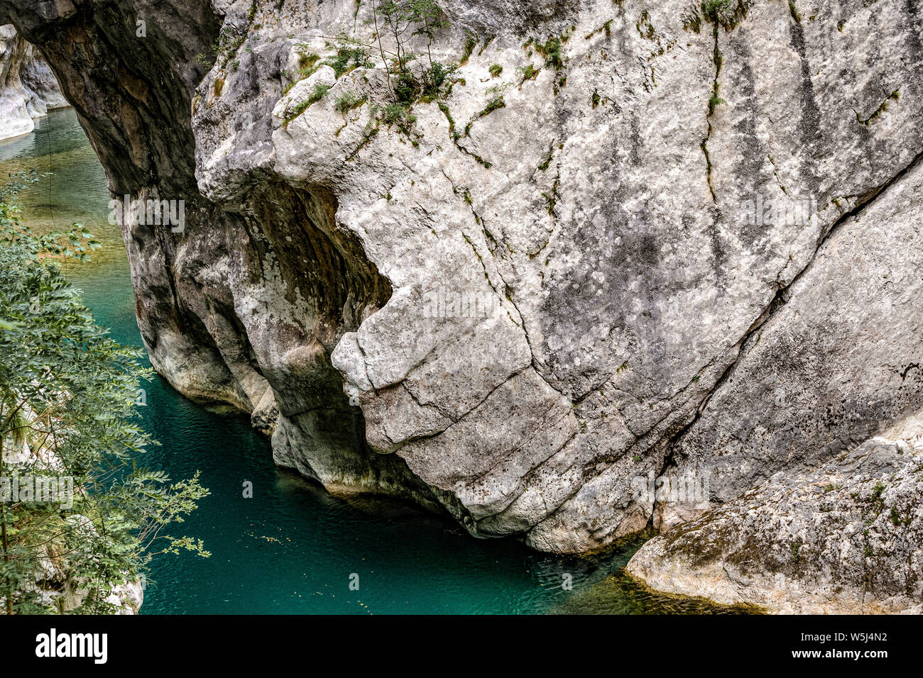 Italie Friuli Parc Naturel forraof le torrent Cellina Banque D'Images