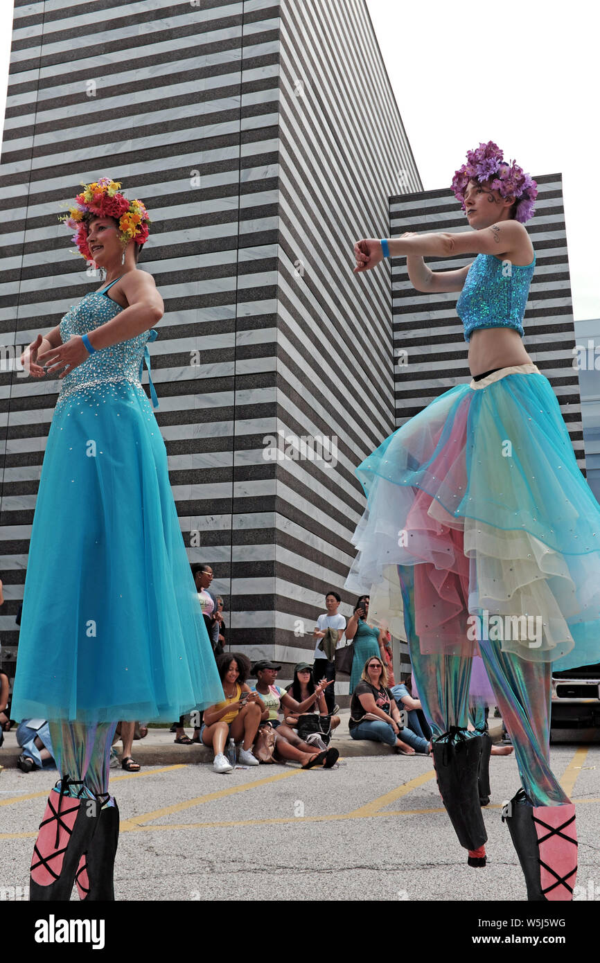 La Parade 2019 le Cercle à Wade Oval le 8 juin 2019 célèbre son 30ème anniversaire de l'événement d'été à Cleveland, Ohio, Etats-Unis. Banque D'Images