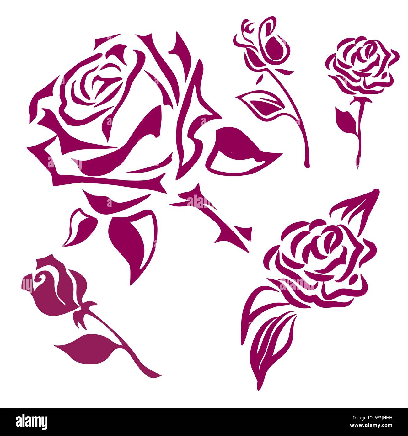 Dessin Dun Motif De Fleur Stylisé Photos Dessin Dun