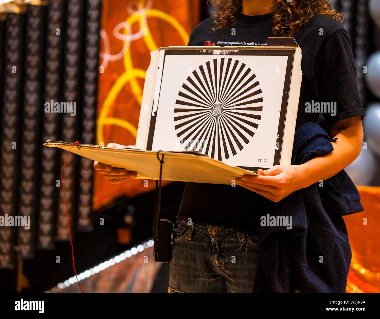 Siemens Star comme image de test pour les appareils photo à Cologne, Allemagne Banque D'Images