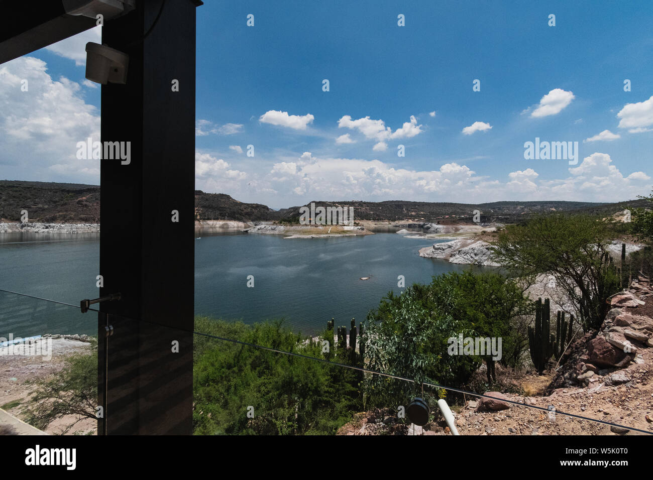 Vue de l'île de la terre tzibanza à Queretaro Mexique Banque D'Images