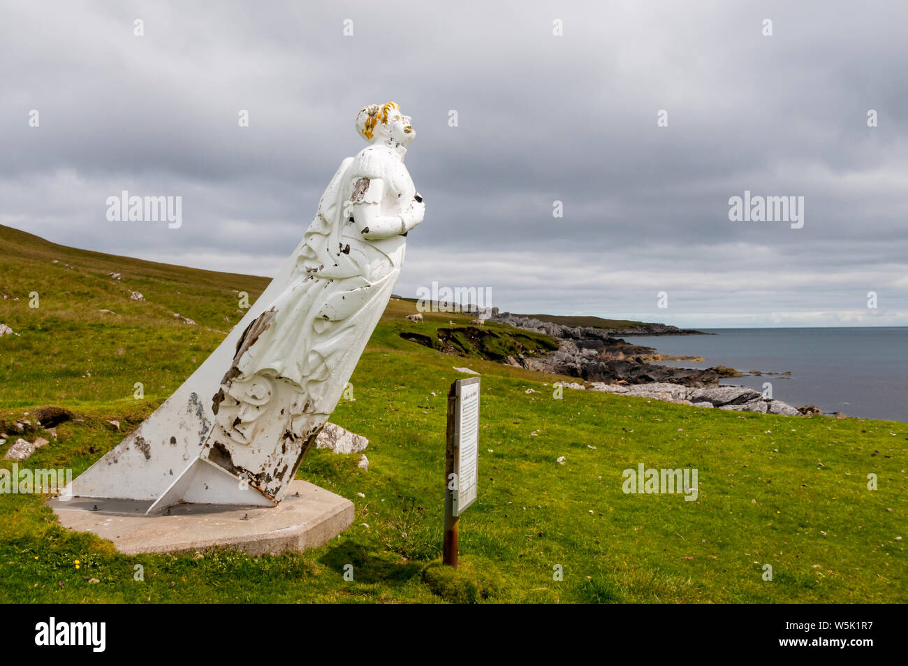 La femme blanche de Otterswick sur Yell, Shetland. Voir LES DÉTAILS DE LA DESCRIPTION Banque D'Images