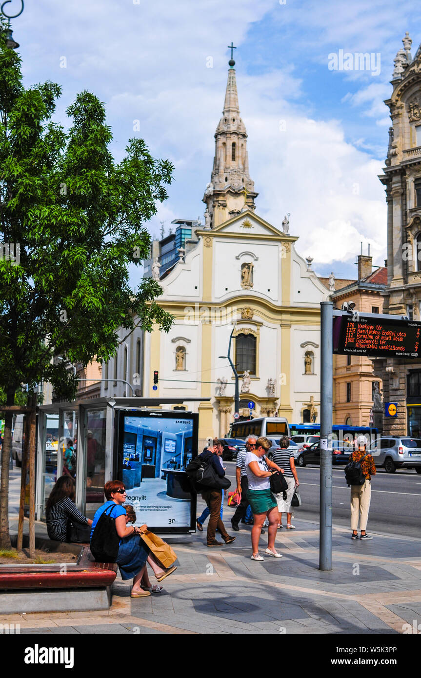 Vue sur la capitale hongroise de Budapest Banque D'Images
