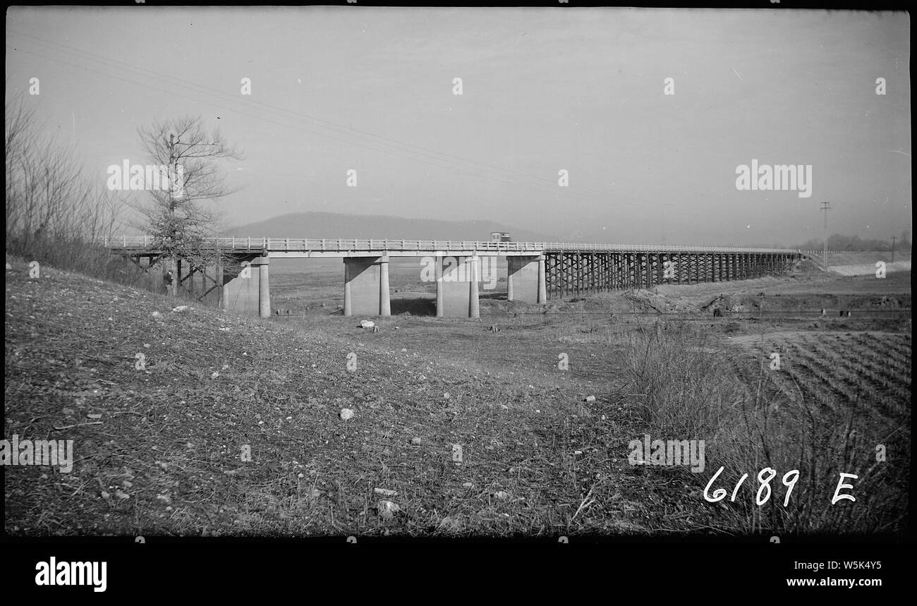 Le pont du ruisseau Big Crow Banque D'Images