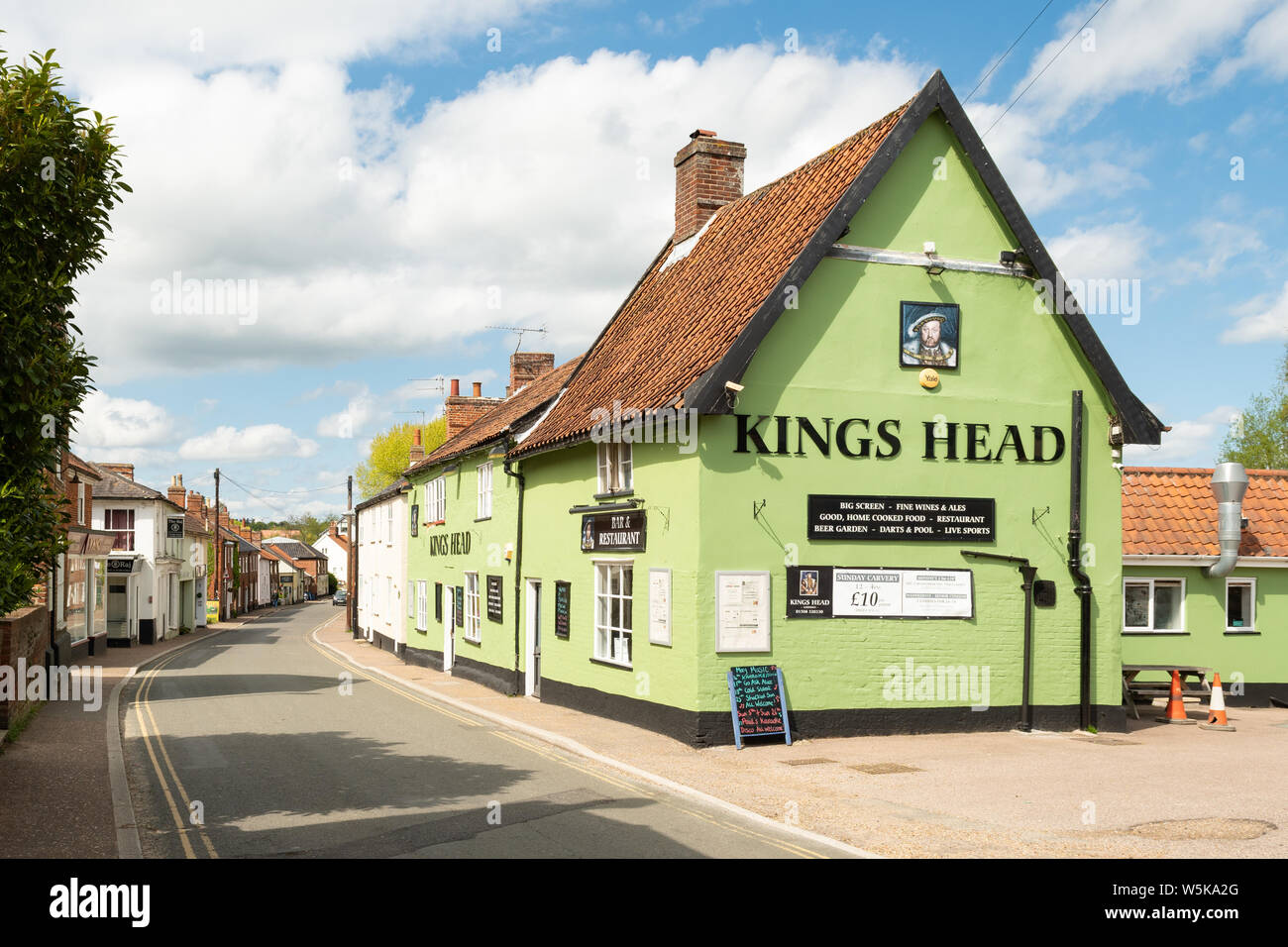 Le Kings Head pub, Loddon, Norwich, Angleterre, Royaume-Uni Banque D'Images