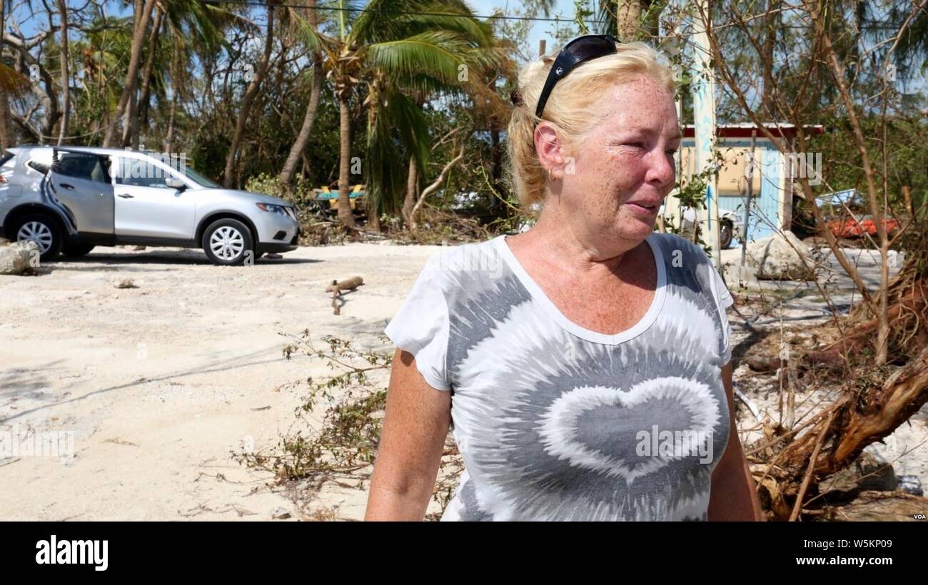 Dommages en Floride le 12 septembre, après l'Ouragan Irma. Banque D'Images
