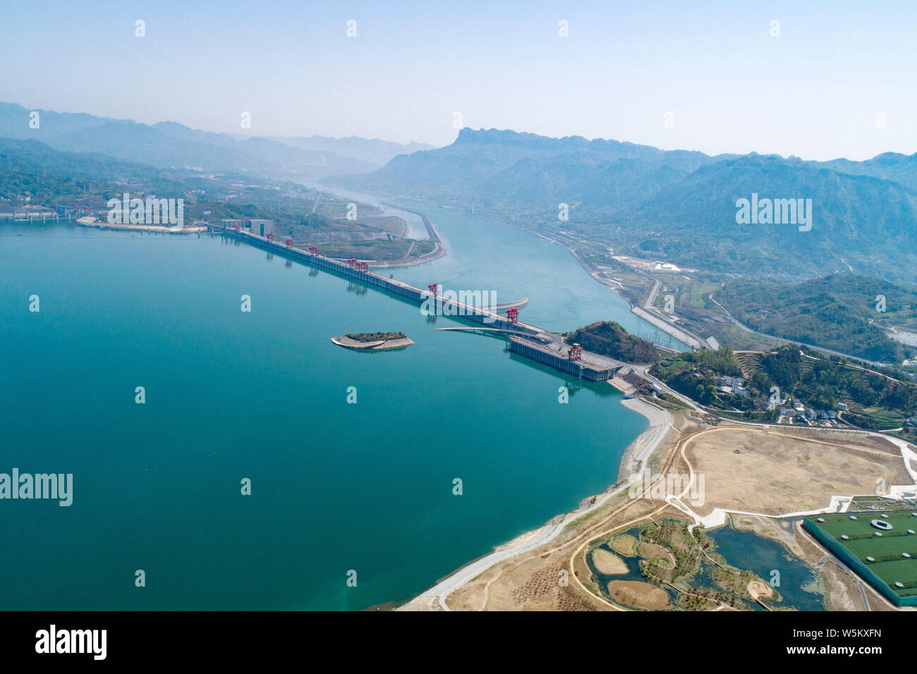 Barrage des trois Banque de photographies et d’images à haute résolution Alamy
