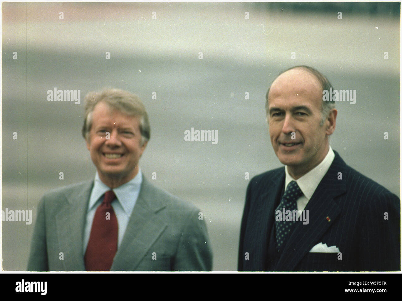 Jimmy Carter et Giscard d'Estaing, 01/05/1978 Banque D'Images