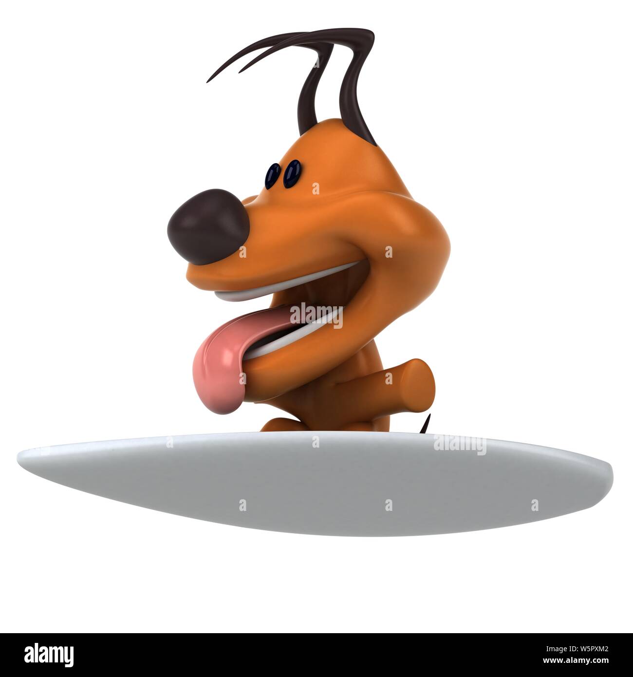 Fun chien - 3D Illustration Banque D'Images