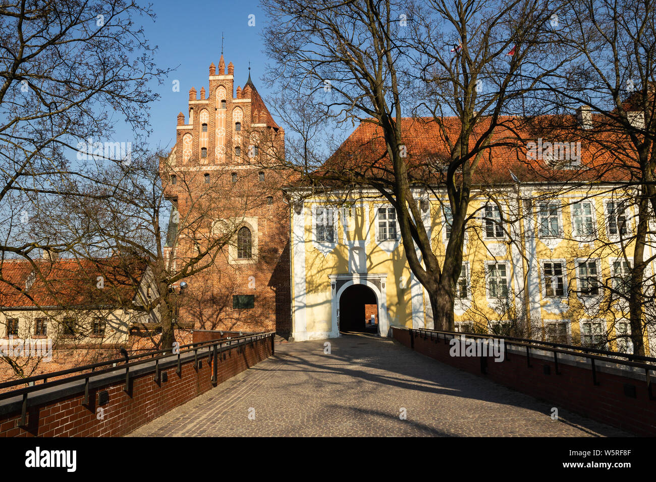 Château médiéval à Olsztyn, Pologne Banque D'Images