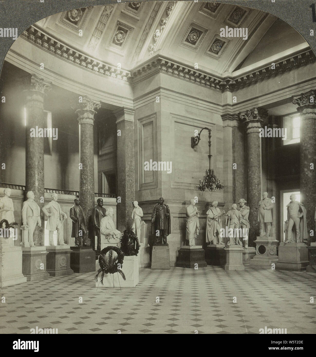 Old Hall de représentants, maintenant Statuary Hall, Bâtiment de Capitol, Washington, D.C. 1928. Banque D'Images