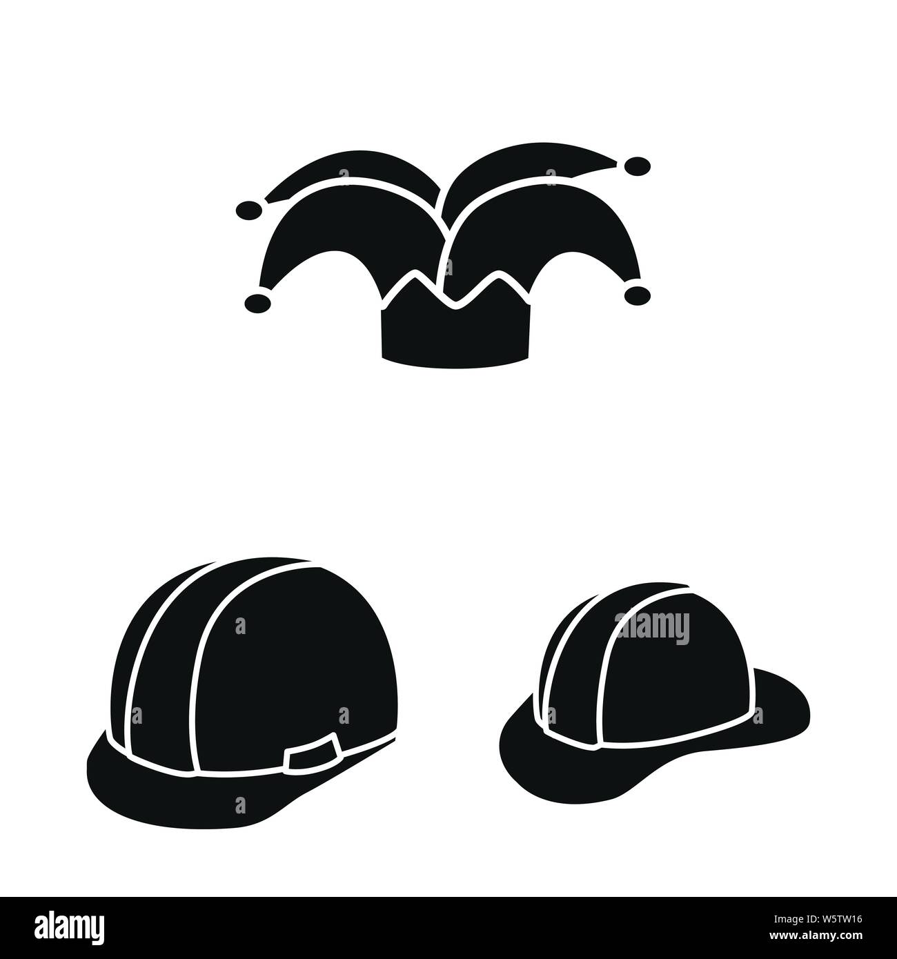 Illustration Vecteur de beanie et beret icône. Collection de beanie et napper symbole boursier pour le web. Illustration de Vecteur