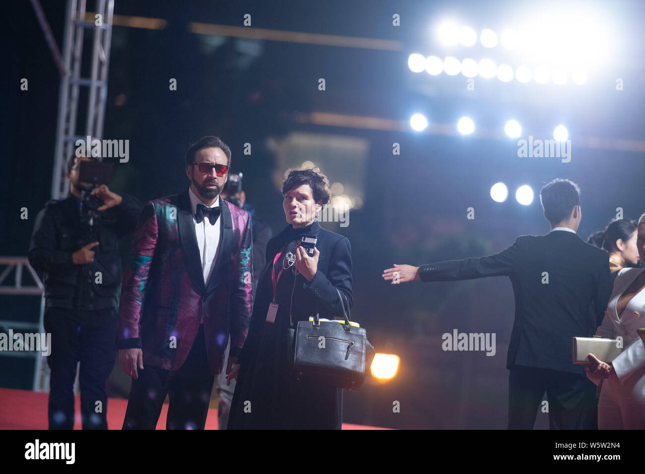 L'acteur américain Nicolas Cage arrive sur le tapis rouge pour la ...