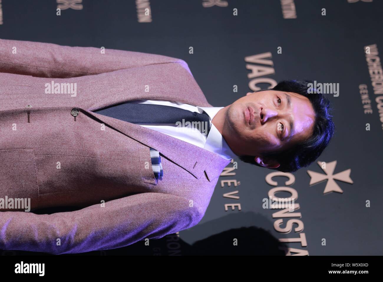 L'acteur sud-coréen Ha Jung-woo assiste à un événement promotionnel pour Vacheron Constantin à Séoul, Corée du Sud, 8 novembre 2018. Banque D'Images