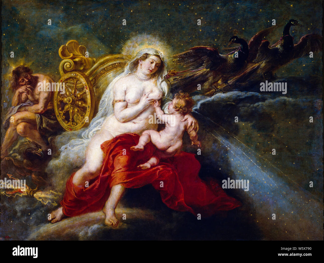 Peter Paul Rubens, l'origine de la Voie Lactée, peinture, 1636 Banque D'Images