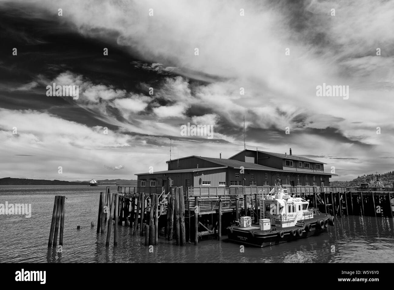 La station de pilotage de la rivière Columbia, Astoria, Oregon, USA Banque D'Images