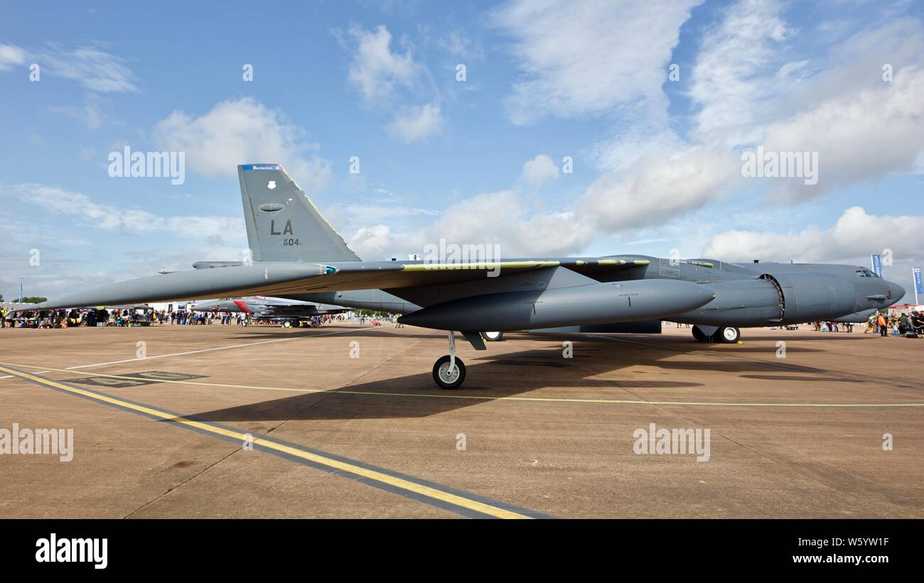 Boeing B-52 Stratofortress en exposition statique au Royal International Air Tattoo 2019 Banque D'Images